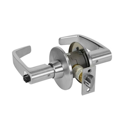 Sargent Storeroom Closet Tubular Bored Lock Grade 1 with L Lever and L Rose with ASA Strike and Small Format 287011G04LL26D